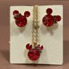 Mickey Crystal Jewelry Set Red